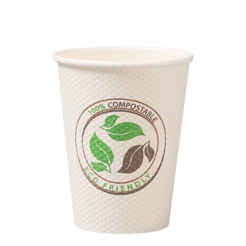 Vaso de papel en relieve