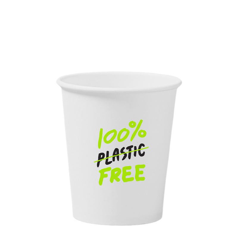 Vaso de papel sin plástico